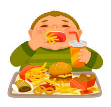 eating fast food